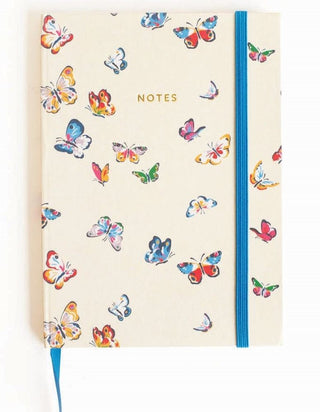 Cath Kidston A5 Notebook Butterflies - Pink Poppies 