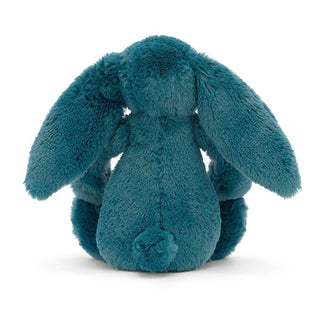 Jellycat Bashful Bunny - Mineral Blue Medium - Pink Poppies 