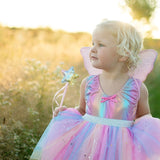 Great Pretenders Rainbow Sequins Skirt - Wand&wings 4-6yrs - Pink Poppies 