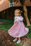 Great Pretenders Pink Glitter Princess Cape - 4-6yrs - Pink Poppies 