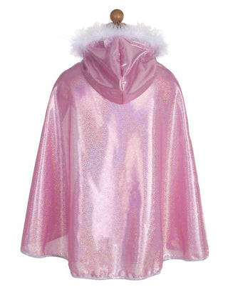 Great Pretenders Pink Glitter Princess Cape - 4-6yrs - Pink Poppies 