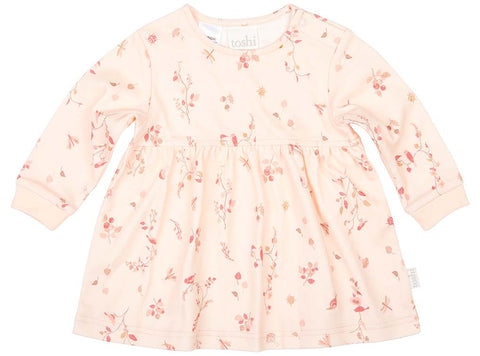 Toshi Knit Dress Ls Clas Arcadia - Pink Poppies 