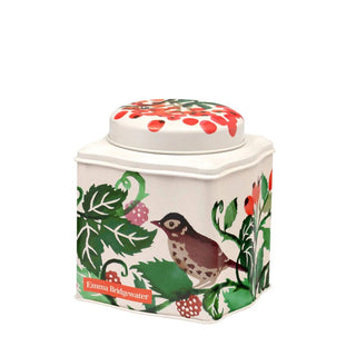 Emma Bridgewater Tea Caddy Tin - Hedgerow - Pink Poppies 