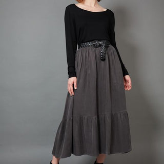 Eb/ive Skirt Maxi Vienetta Fossil - Pink Poppies 