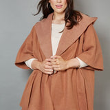 Eb/ive Klein Cape Caramel - One Size - Pink Poppies 