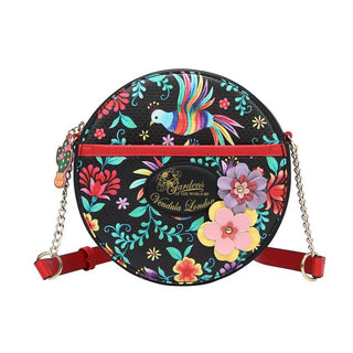 Vendula Mexican Garden - Apollo Round Crossbody - Pink Poppies 