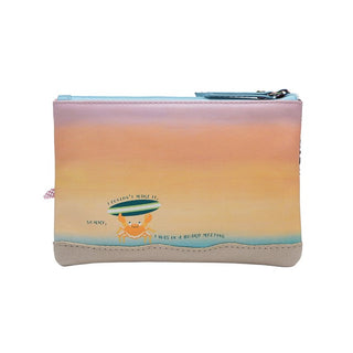 Vendula The Surf Shack - Zipper Key Coin Purse - Pink Poppies 