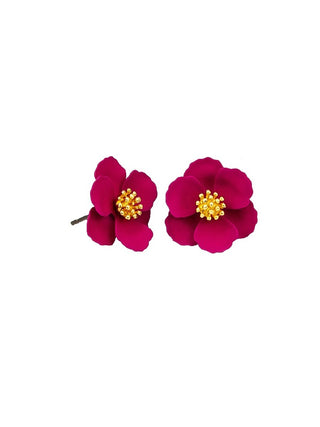 Tigertree Earrings Pansy [cl:fuchsia]