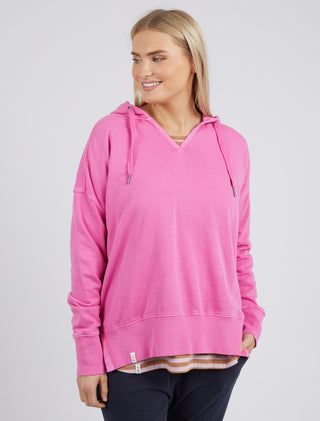 Elm Hoody Paris Super Pink - Pink Poppies 