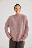 Brave&true Knit Lofty Rosewood - Pink Poppies 
