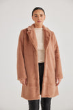 Brave&true Coat Jungle Tan - Pink Poppies 