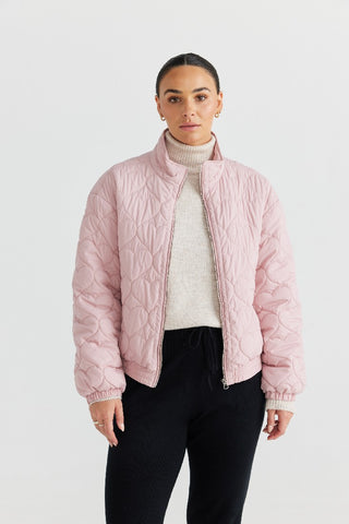 Brave&true Puffer Jacket Nova Love Blush - Pink Poppies 