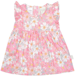 Toshi Baby Dress Yasmin Honeysuckle - Pink Poppies 