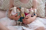 Great Pretenders Doll Bear Bobbie Mini - Pink Poppies 