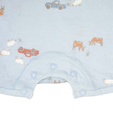 Toshi Onesie Ss Sheep Station - Pink Poppies 
