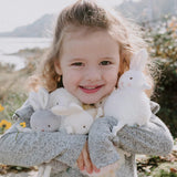 Bunnies By The Bay Kiddo Lamb Roly Poly - Pink Poppies 