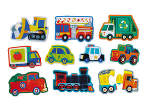 Croccreek Puzzle Lets Begin 2pc - Vehicles