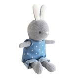 Alimrose Baby Benny Bunny - Blue Star - Pink Poppies 