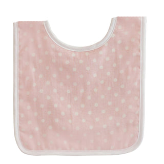 Alimrose Bib Pale Pink White Spot - Pink Poppies 