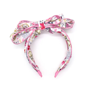 Claris Fashion Print Headband With Bow