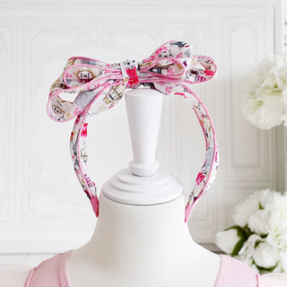 Claris Fashion Print Headband With Bow