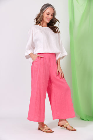 Eb/ive Pant La Vie Crop Candy - Pink Poppies 