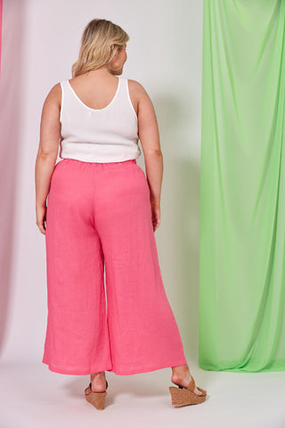 Eb/ive Pant La Vie Crop Candy - Pink Poppies 