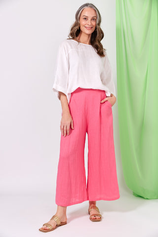 Eb/ive Pant La Vie Crop Candy - Pink Poppies 