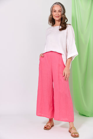 Eb/ive Pant La Vie Crop Candy - Pink Poppies 