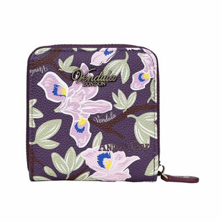 Vendula Animal Park - Tiger Square Wallet - Pink Poppies 