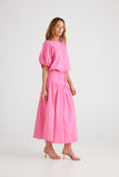 Brave&true Skirt Provence Hot Pink - Pink Poppies 