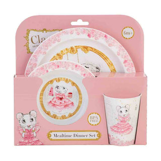 Claris - Dinnerset Mealtime - Pink Poppies 