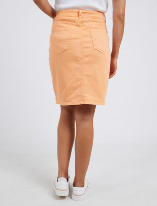 Elm Denim Skirt Belle - Mango Tango - Pink Poppies 