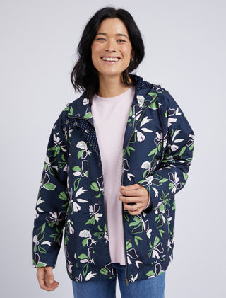 Elm Raincoat Idyll Floral - Pink Poppies 