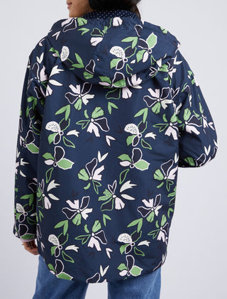 Elm Raincoat Idyll Floral - Pink Poppies 