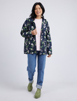 Elm Raincoat Idyll Floral - Pink Poppies 