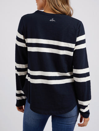 Elm Tee Allegra Ls Navy [sz:size 10]