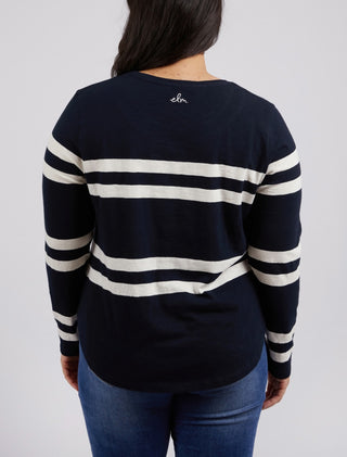 Elm Tee Allegra Ls Navy [sz:size 10]