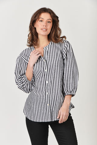 Naturals Top Shirt Style Black Bars [sz:small]