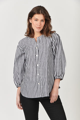 Naturals Top Shirt Style Black Bars [sz:small]