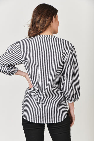 Naturals Top Shirt Style Black Bars [sz:small]