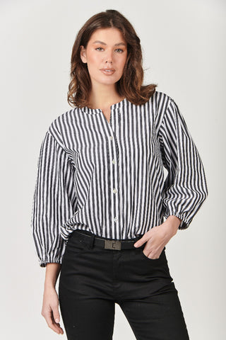 Naturals Top Shirt Style Black Bars [sz:small]