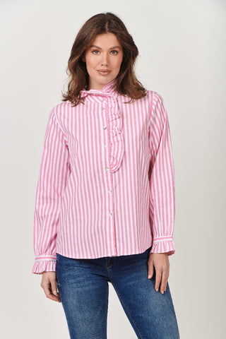 Naturals Top Poplin Rhubarb Rules 491 [sz:small]