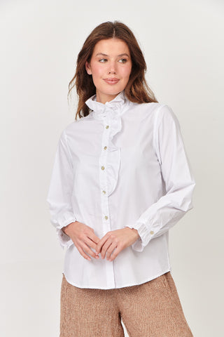 Naturals Top Poplin White Poplin 491 [sz:small]