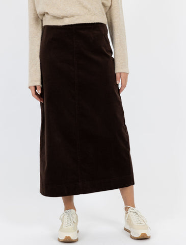 Humidity Skirt Billie Cord Cocoa [sz:size 10]