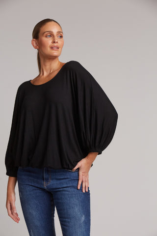 Eb/ive Top Studio Relaxed Jersey Ebony [sz:xs]