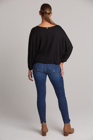 Eb/ive Top Studio Relaxed Jersey Ebony [sz:xs]