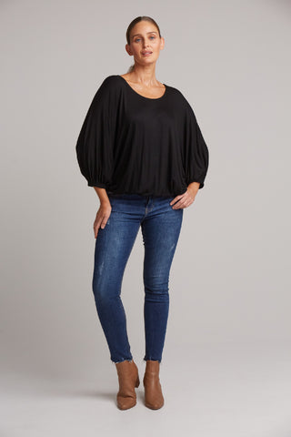 Eb/ive Top Studio Relaxed Jersey Ebony [sz:xs]