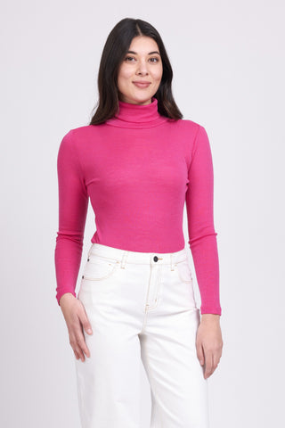 Foil Knit Polo Neck Cadillac [sz:xs]