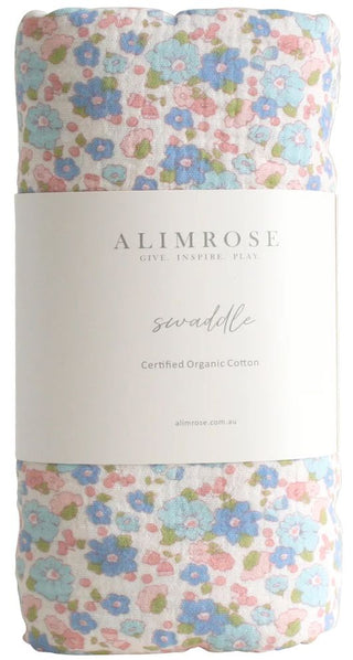 Alimrose Swaddle Muslin - Liberty Blue